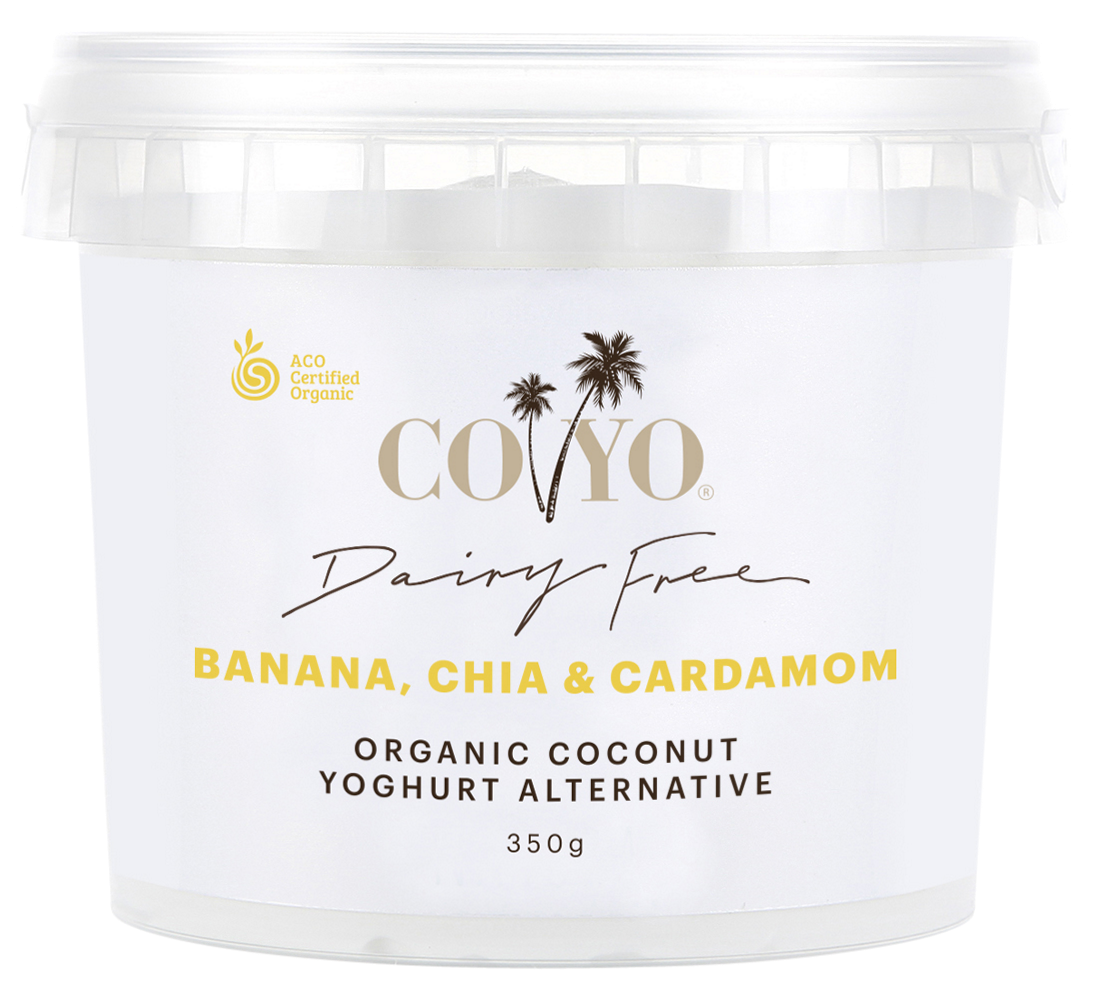 Co Yo Banana, Chia & Cardamoom Coconut Yoghurt 350gm