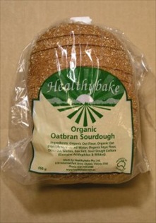 healthybake oatbran sourdough bread