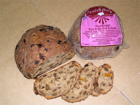 rye fruit nut & seed bread