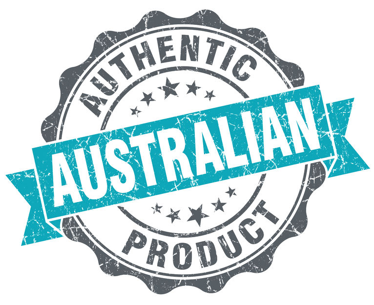 authentic australian product stamp