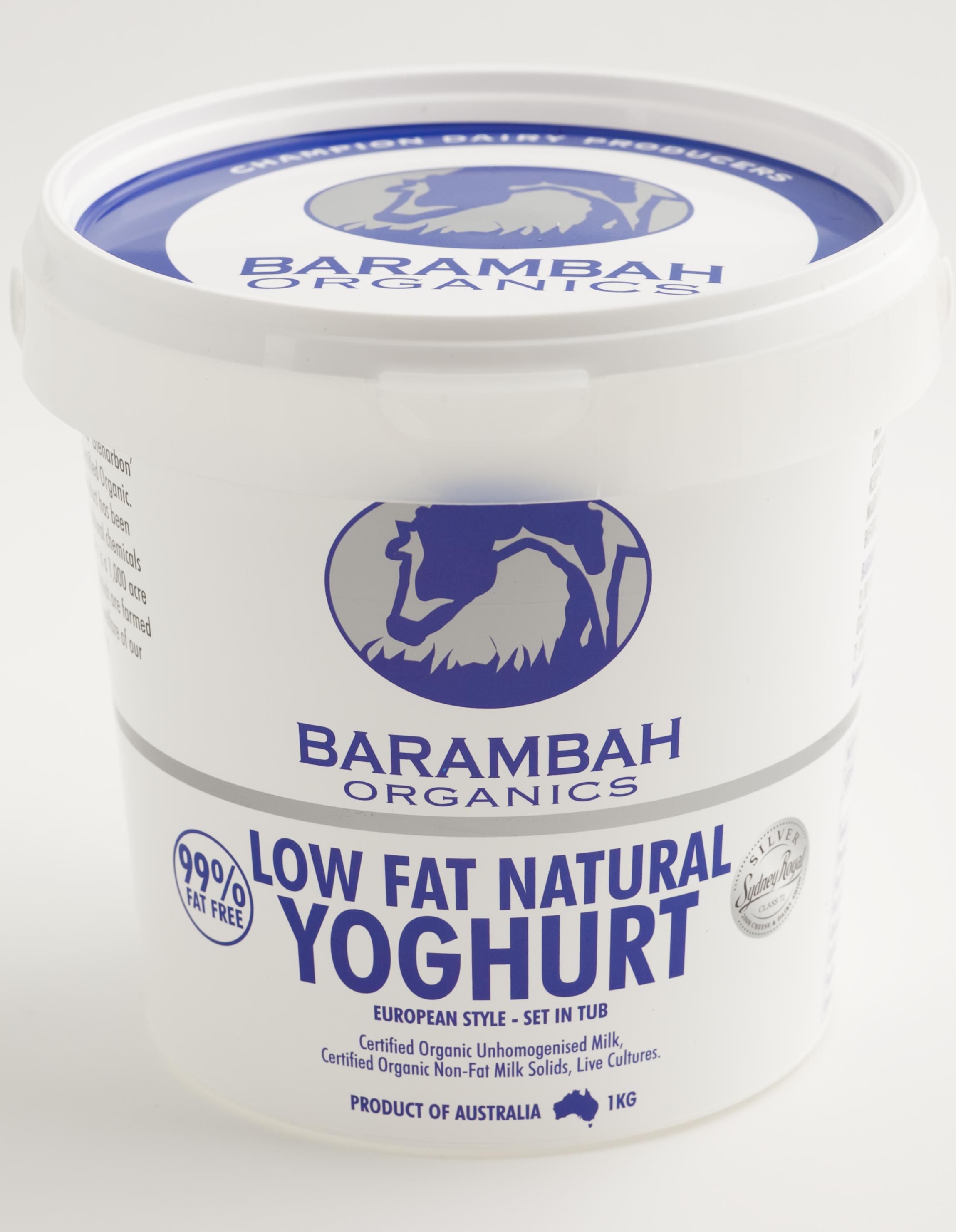 barambah low fat natural yoghurt