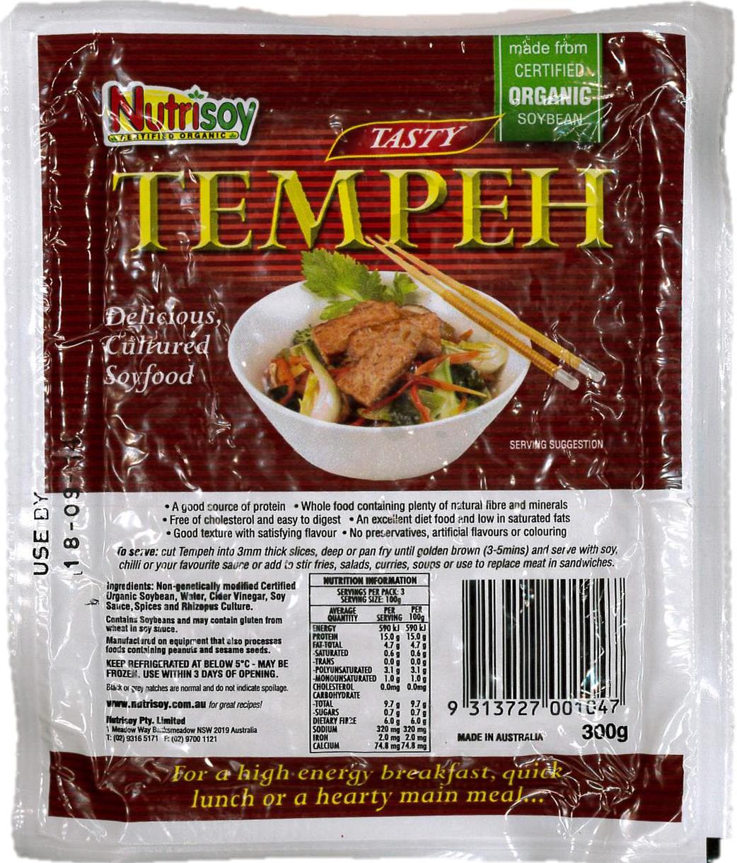 nutrisoy tasty tempeh