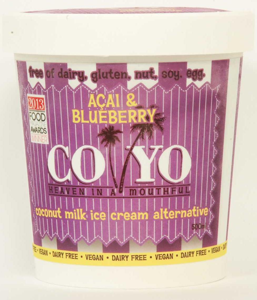coyo acai & blueberry ice cream