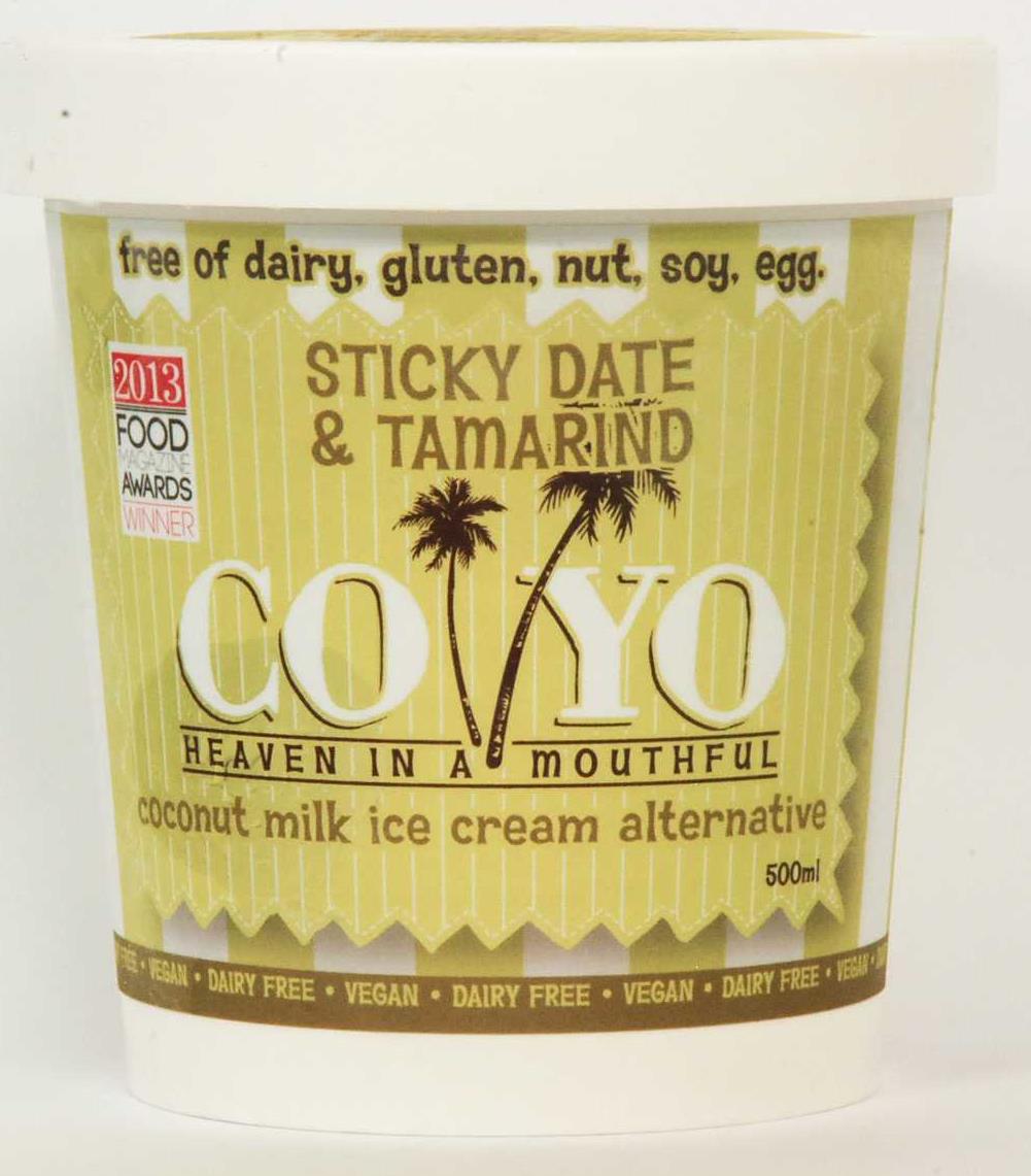 coyo sticky date & tamarind ice cream